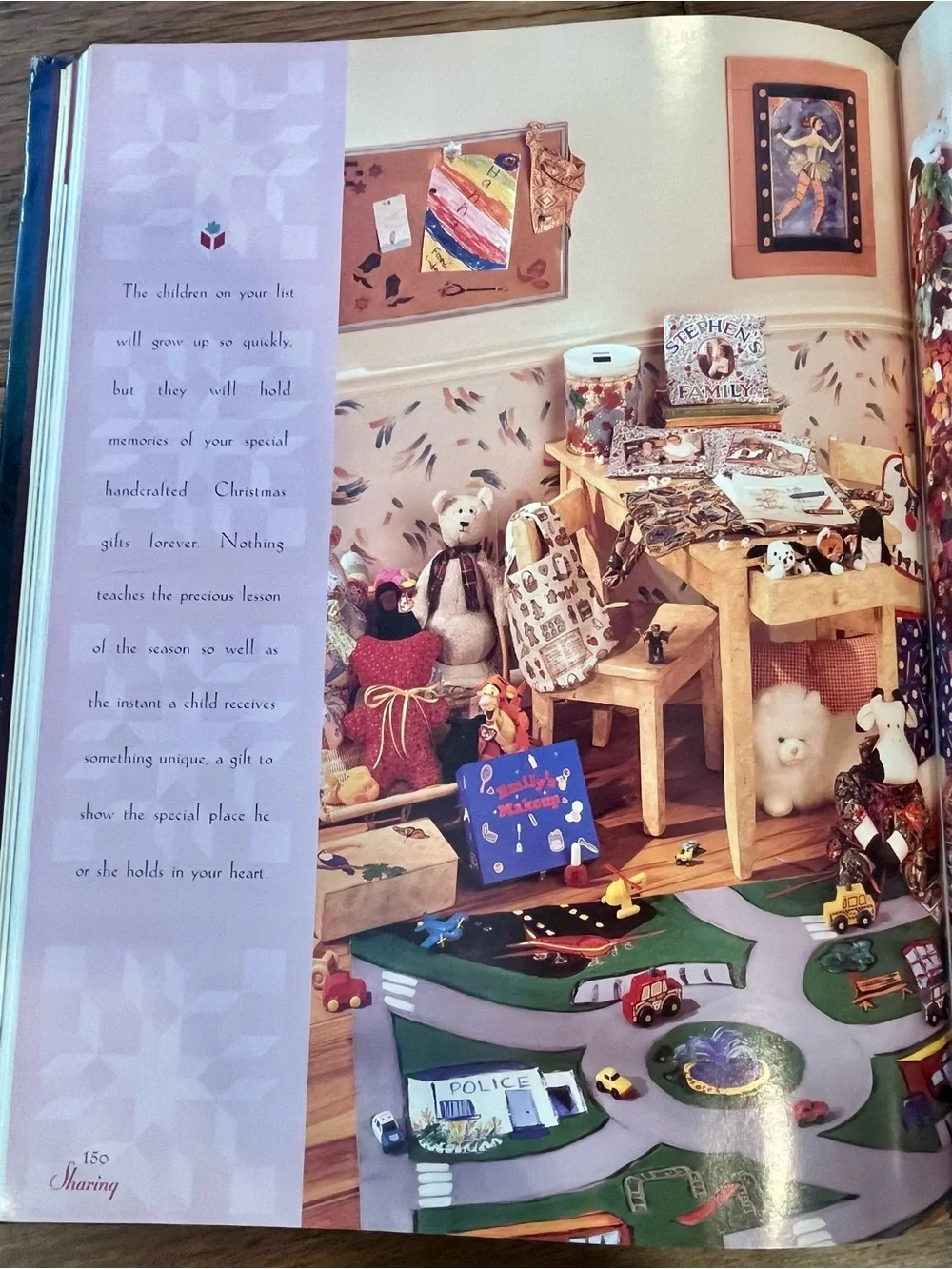 Comfort & Joy Decorative Holiday Book - Blue Hardcover